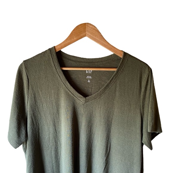 Gap Men’s Short Sleeve Crew-neck Sweat T-shirt Green Size XL - Picture 3 of 14